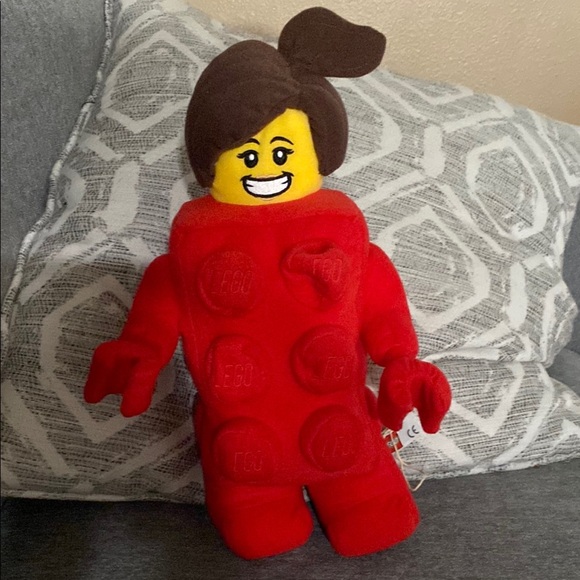 NEW Red LEGO Minifigure Plush Toy - Picture 1 of 1